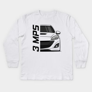 Front 3 MPS Mazdaspeed3 JDM Kids Long Sleeve T-Shirt